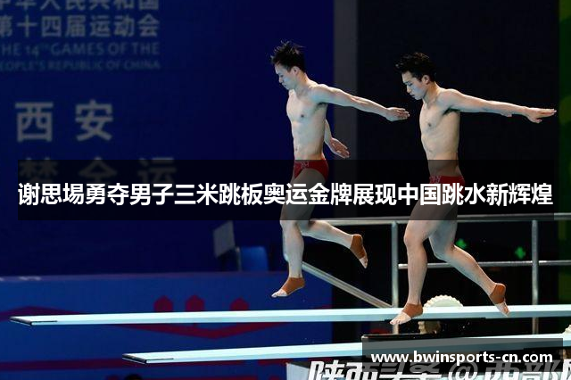 谢思埸勇夺男子三米跳板奥运金牌展现中国跳水新辉煌