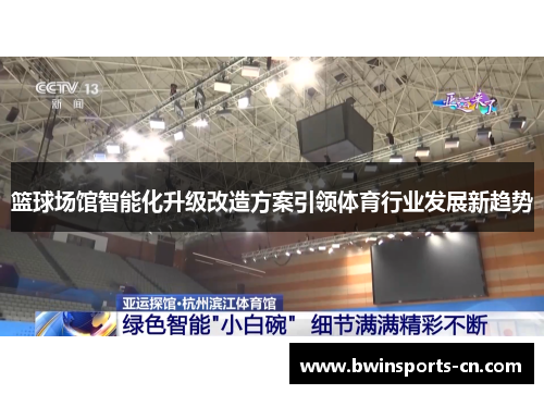 篮球场馆智能化升级改造方案引领体育行业发展新趋势